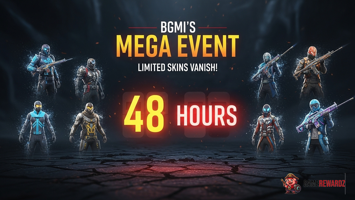 BGMI’s Mega Event – Limited Skins Vanish in 48 Hours!